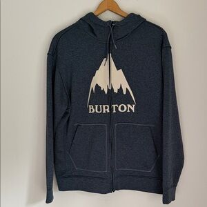 Burton Men's Navy Zip-Up Sweater